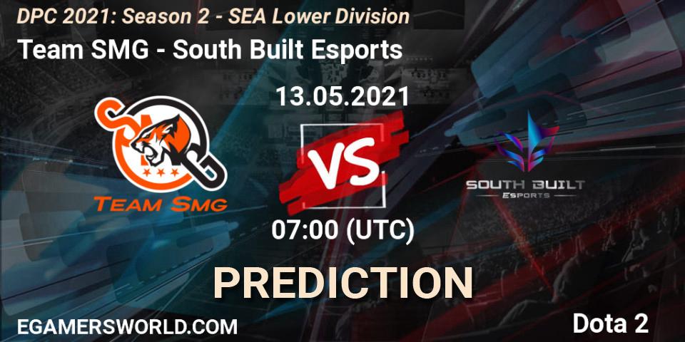 Team SMG vs South Built Esports: Betting TIp, Match Prediction. 13.05.2021 at 06:20. Dota 2, DPC 2021: Season 2 - SEA Lower Division