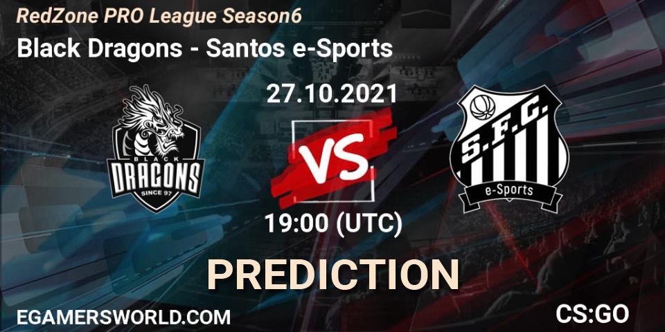 Black Dragons vs Santos e-Sports: Betting TIp, Match Prediction. 27.10.2021 at 19:00. Counter-Strike (CS2), RedZone PRO League Season 6