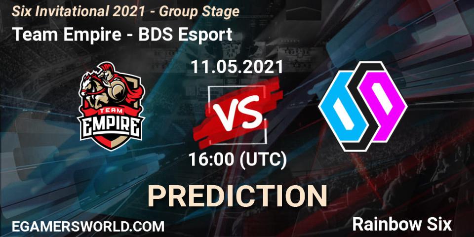 Team Empire vs BDS Esport: Betting TIp, Match Prediction. 11.05.21. Rainbow Six, Six Invitational 2021 - Group Stage