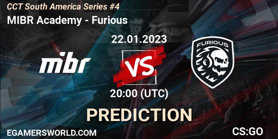 MIBR Academy vs Furious: Betting TIp, Match Prediction. 22.01.23. CS2 (CS:GO), CCT South America Series #4