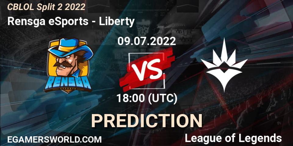 Rensga eSports vs Liberty: Betting TIp, Match Prediction. 09.07.22. LoL, CBLOL Split 2 2022