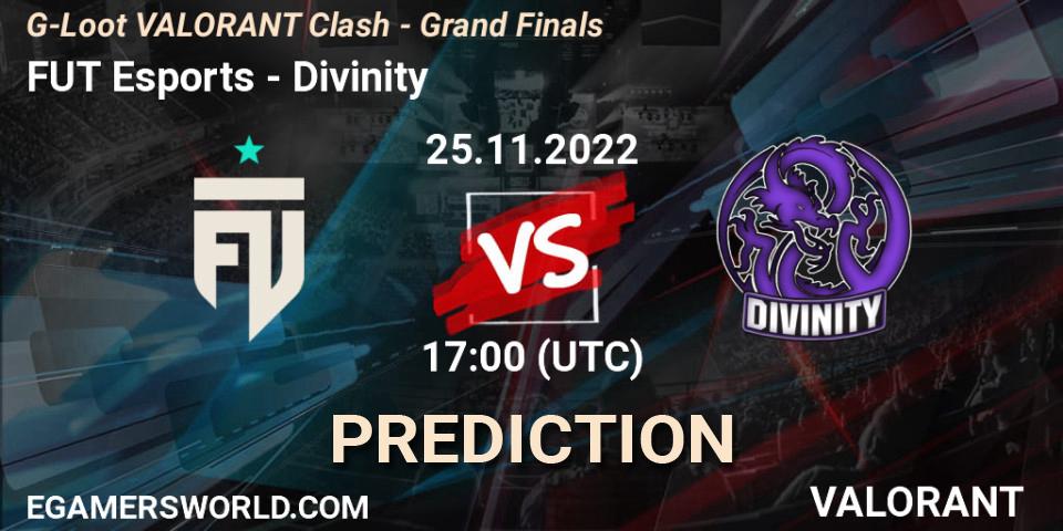 FUT Esports vs Divinity: Betting TIp, Match Prediction. 25.11.22. VALORANT, G-Loot VALORANT Clash - Grand Finals
