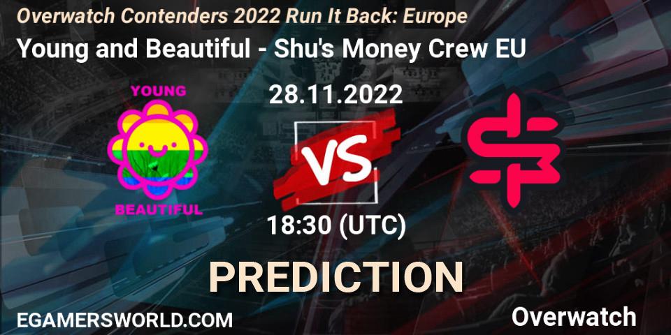 Young and Beautiful vs Shu's Money Crew EU: Betting TIp, Match Prediction. 30.11.22. Overwatch, Overwatch Contenders 2022 Run It Back: Europe