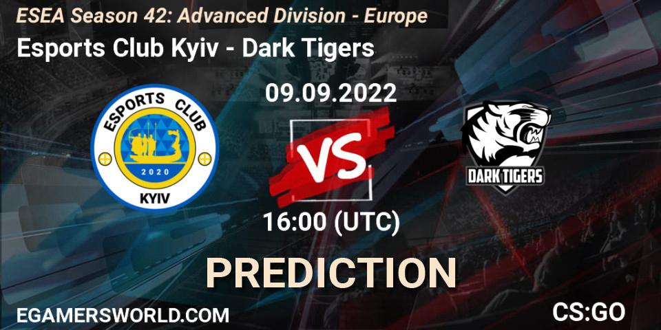 Esports Club Kyiv vs Dark Tigers: Betting TIp, Match Prediction. 09.09.22. CS2 (CS:GO), ESEA Season 42: Advanced Division - Europe