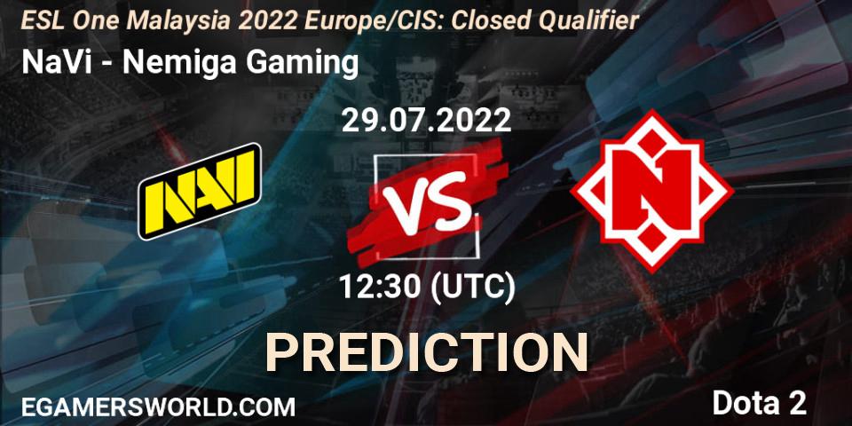 NaVi vs Nemiga Gaming: Betting TIp, Match Prediction. 29.07.22. Dota 2, ESL One Malaysia 2022 Europe/CIS: Closed Qualifier