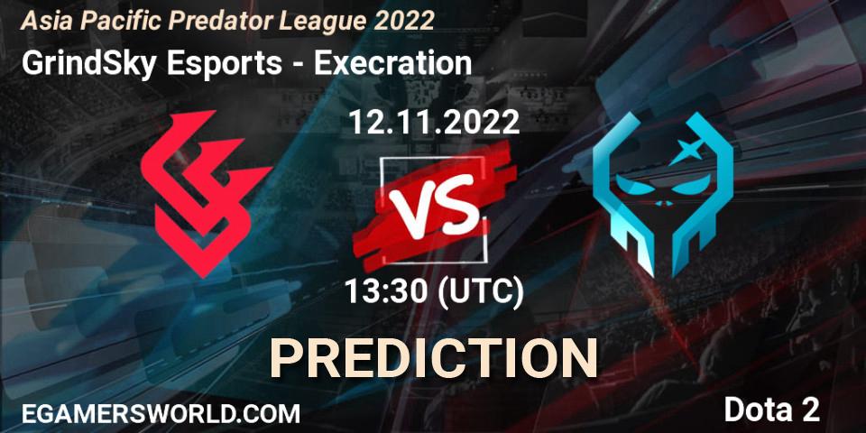GrindSky Esports vs Execration: Betting TIp, Match Prediction. 12.11.22. Dota 2, Asia Pacific Predator League 2022