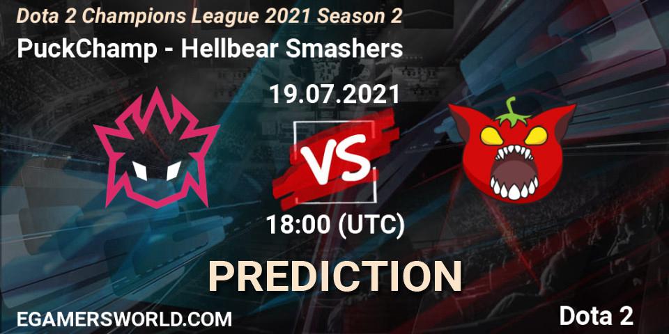 PuckChamp vs Hellbear Smashers: Betting TIp, Match Prediction. 19.07.2021 at 17:58. Dota 2, Dota 2 Champions League 2021 Season 2