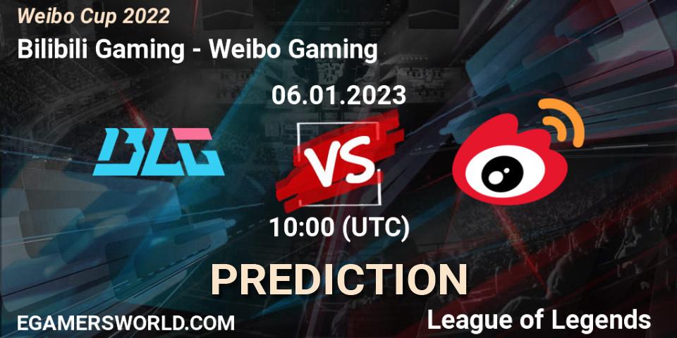 Bilibili Gaming vs Weibo Gaming: Betting TIp, Match Prediction. 06.01.23. LoL, Weibo Cup 2022
