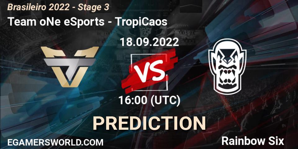 Team oNe eSports vs TropiCaos: Betting TIp, Match Prediction. 18.09.22. Rainbow Six, Brasileirão 2022 - Stage 3