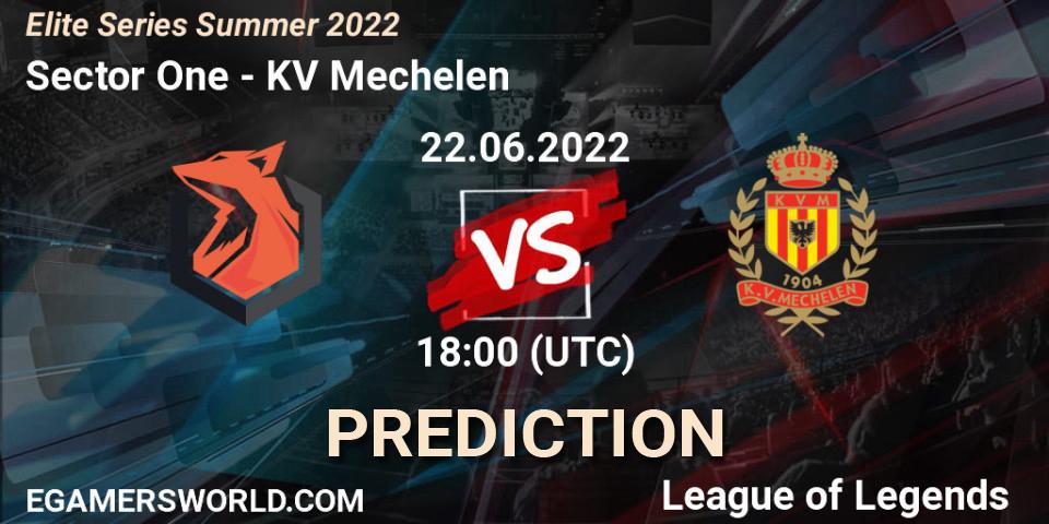 Sector One vs KV Mechelen: Betting TIp, Match Prediction. 22.06.22. LoL, Elite Series Summer 2022