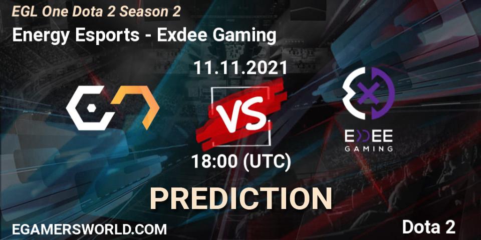 Energy Esports vs Exdee Gaming: Betting TIp, Match Prediction. 04.12.21. Dota 2, EGL One Dota 2 Season 2
