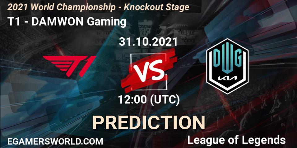 T1 vs DAMWON Gaming: Betting TIp, Match Prediction. 30.10.2021 at 12:00. LoL, 2021 World Championship - Knockout Stage