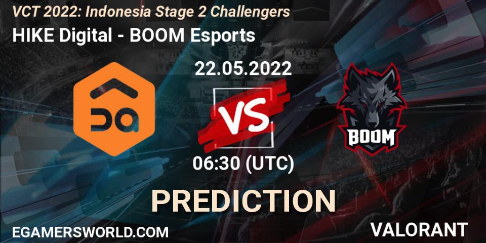 HIKE Digital vs BOOM Esports: Betting TIp, Match Prediction. 22.05.22. VALORANT, VCT 2022: Indonesia Stage 2 Challengers
