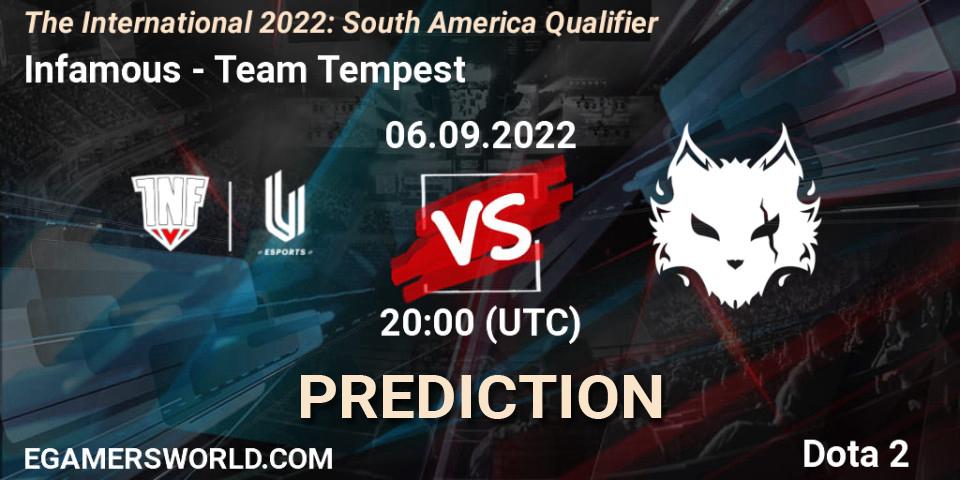 Infamous vs Team Tempest: Betting TIp, Match Prediction. 06.09.22. Dota 2, The International 2022: South America Qualifier