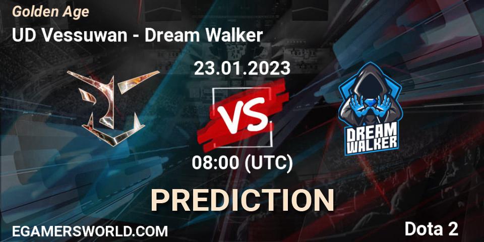 UD Vessuwan vs Dream Walker: Betting TIp, Match Prediction. 23.01.23. Dota 2, Golden Age