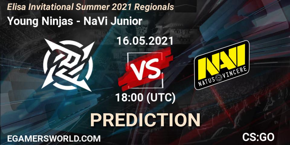Young Ninjas vs NaVi Junior: Betting TIp, Match Prediction. 16.05.2021 at 18:00. Counter-Strike (CS2), Elisa Invitational Summer 2021 Regionals