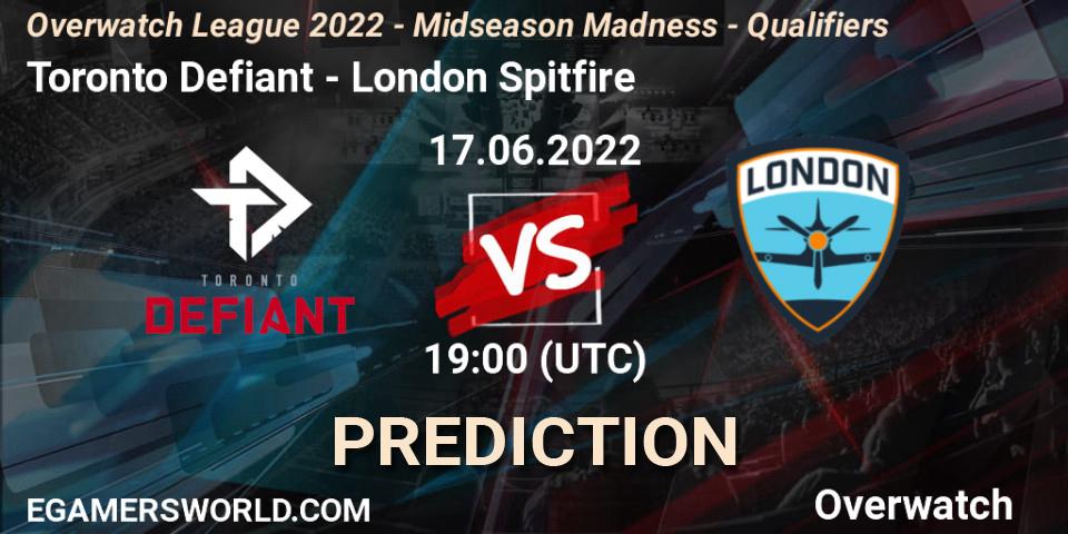 Toronto Defiant vs London Spitfire: Betting TIp, Match Prediction. 17.06.22. Overwatch, Overwatch League 2022 - Midseason Madness - Qualifiers