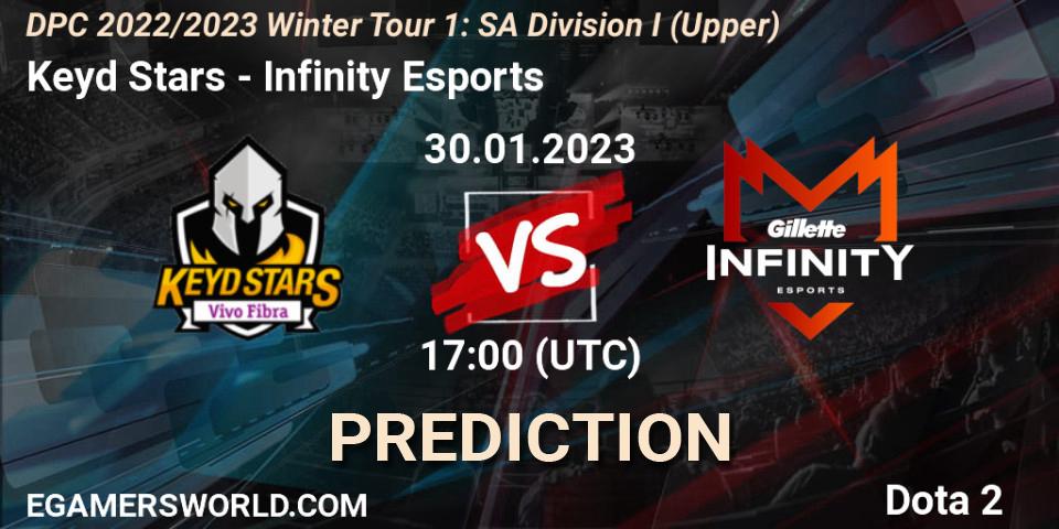 Keyd Stars vs Infinity Esports: Betting TIp, Match Prediction. 30.01.23. Dota 2, DPC 2022/2023 Winter Tour 1: SA Division I (Upper) 