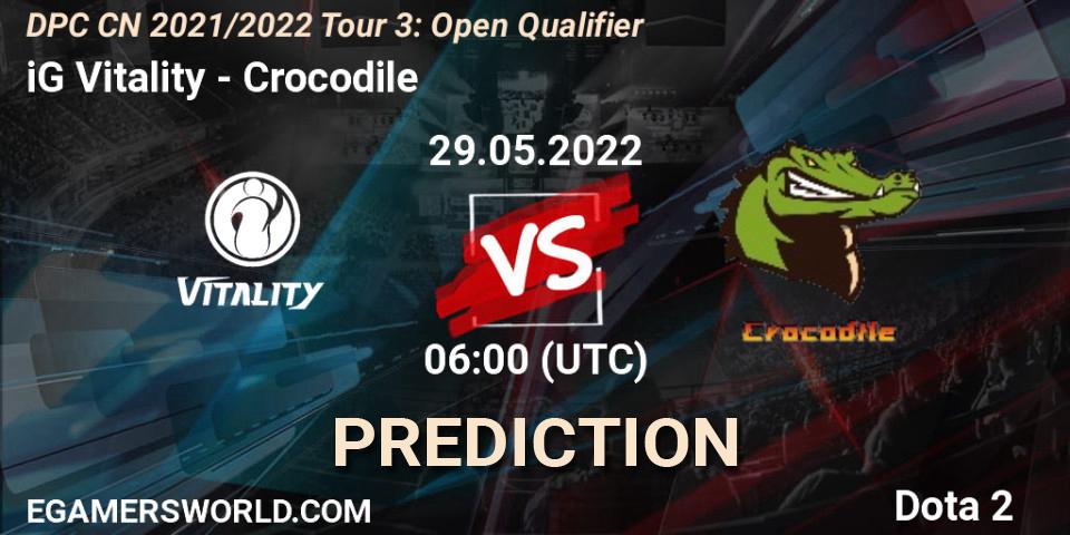 iG Vitality vs Crocodile: Betting TIp, Match Prediction. 29.05.22. Dota 2, DPC CN 2021/2022 Tour 3: Open Qualifier