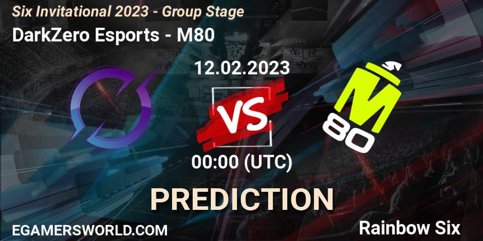 DarkZero Esports vs M80: Betting TIp, Match Prediction. 12.02.2023 at 00:15. Rainbow Six, Six Invitational 2023 - Group Stage