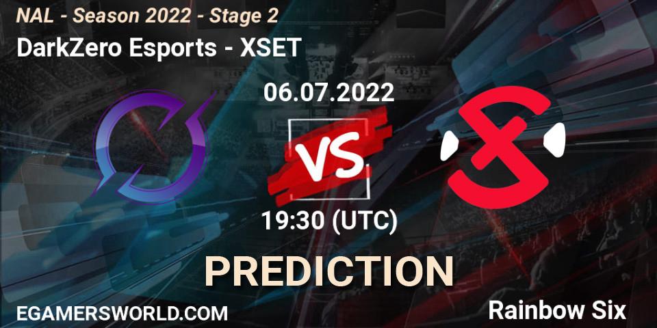 DarkZero Esports vs XSET: Betting TIp, Match Prediction. 06.07.2022 at 19:30. Rainbow Six, NAL - Season 2022 - Stage 2