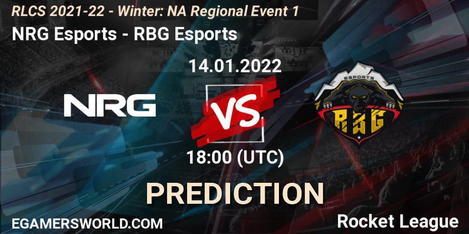 NRG Esports vs RBG Esports: Betting TIp, Match Prediction. 14.01.22. Rocket League, RLCS 2021-22 - Winter: NA Regional Event 1