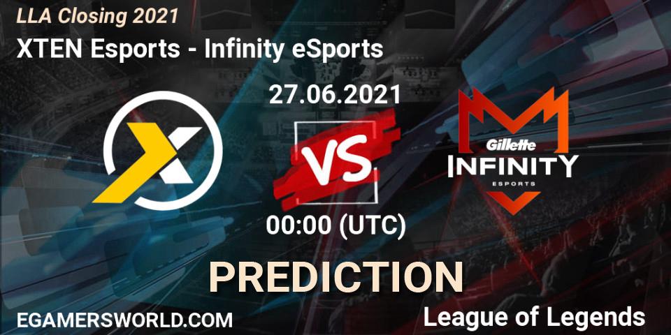 XTEN Esports vs Infinity eSports: Betting TIp, Match Prediction. 27.06.21. LoL, LLA Closing 2021