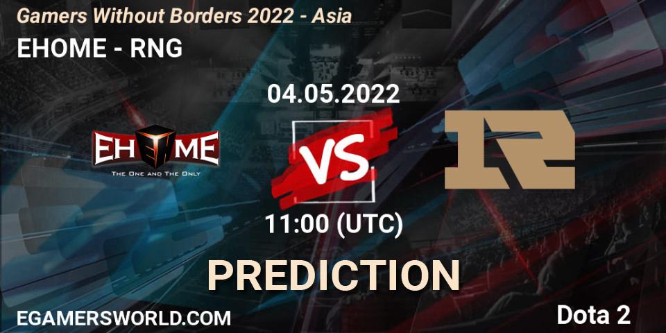 EHOME vs RNG: Betting TIp, Match Prediction. 04.05.22. Dota 2, Gamers Without Borders 2022 - Asia