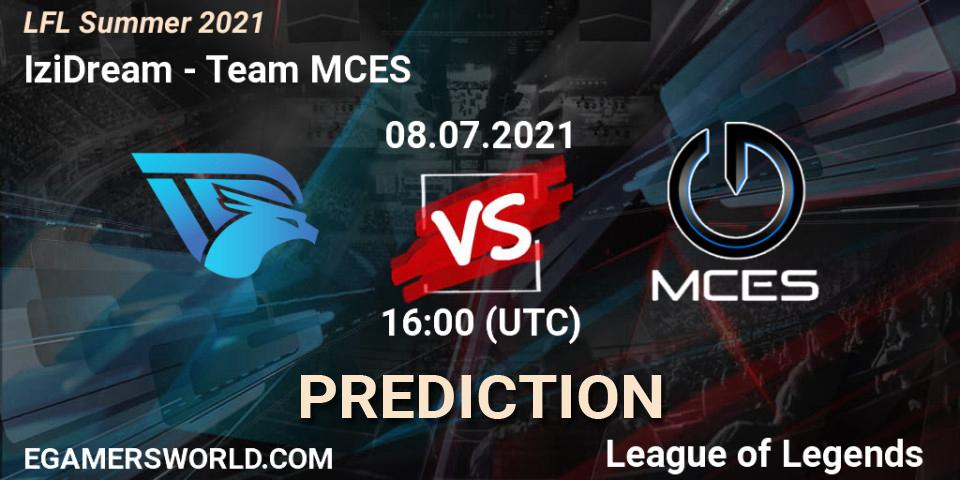 IziDream vs Team MCES: Betting TIp, Match Prediction. 08.07.21. LoL, LFL Summer 2021