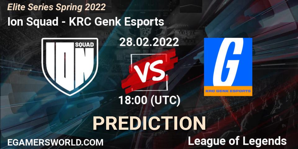 Ion Squad vs KRC Genk Esports: Betting TIp, Match Prediction. 28.02.2022 at 18:00. LoL, Elite Series Spring 2022
