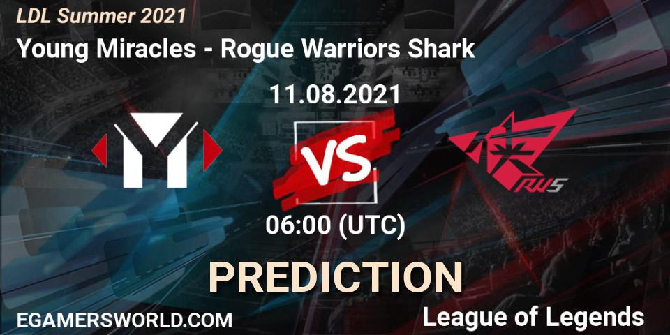 Young Miracles vs Rogue Warriors Shark: Betting TIp, Match Prediction. 11.08.21. LoL, LDL Summer 2021