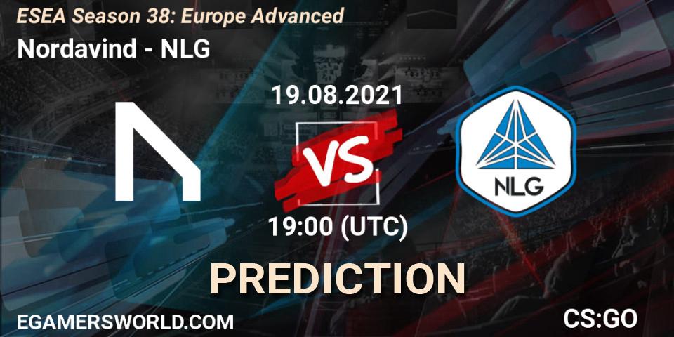 Nordavind vs NLG: Betting TIp, Match Prediction. 19.08.21. CS2 (CS:GO), ESEA Season 38: Advanced Division - Europe