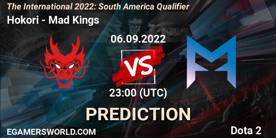 Hokori vs Mad Kings: Betting TIp, Match Prediction. 06.09.2022 at 22:28. Dota 2, The International 2022: South America Qualifier