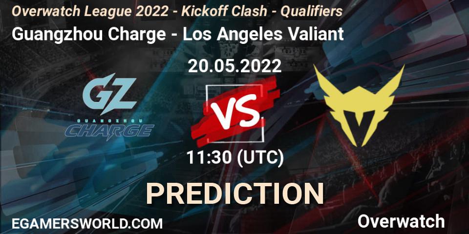 Guangzhou Charge vs Los Angeles Valiant: Betting TIp, Match Prediction. 20.05.22. Overwatch, Overwatch League 2022 - Kickoff Clash - Qualifiers