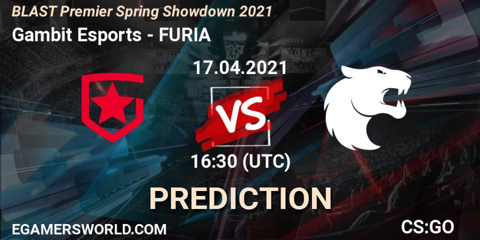 Gambit Esports vs FURIA: Betting TIp, Match Prediction. 17.04.21. CS2 (CS:GO), BLAST Premier Spring Showdown 2021