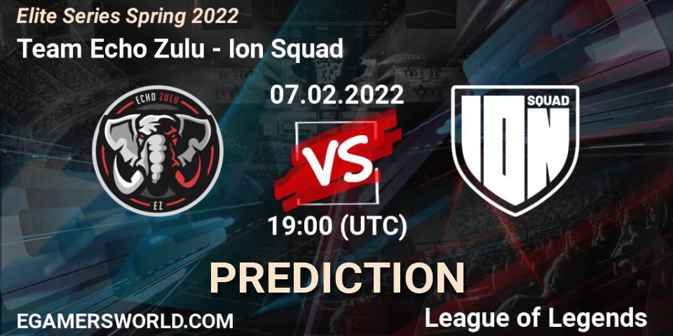 Team Echo Zulu vs Ion Squad: Betting TIp, Match Prediction. 07.02.22. LoL, Elite Series Spring 2022