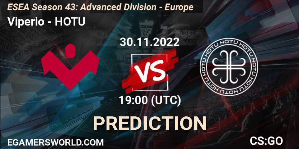 Viperio vs HOTU: Betting TIp, Match Prediction. 02.12.22. CS2 (CS:GO), ESEA Season 43: Advanced Division - Europe
