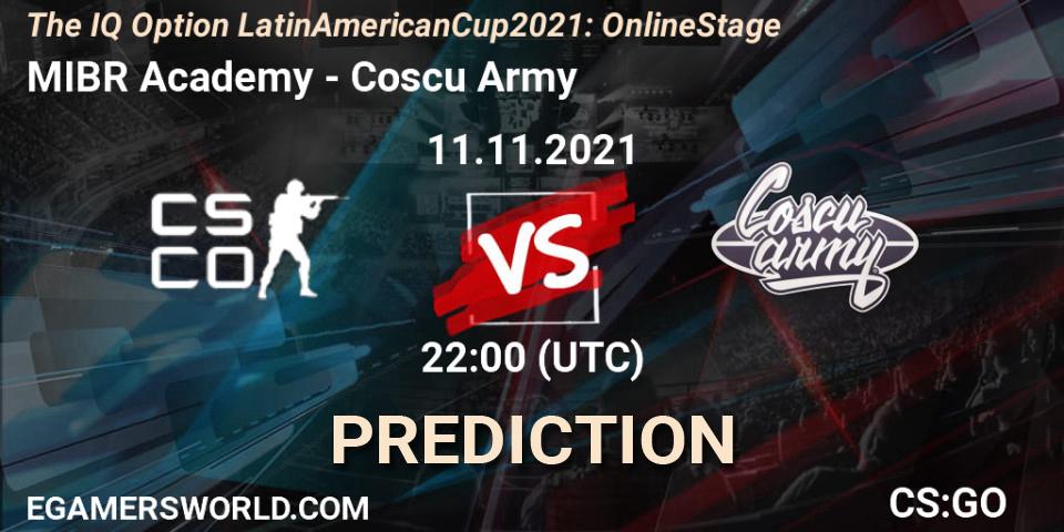 MIBR Academy vs Coscu Army: Betting TIp, Match Prediction. 11.11.21. CS2 (CS:GO), The IQ Option Latin American Cup 2021: Online Stage