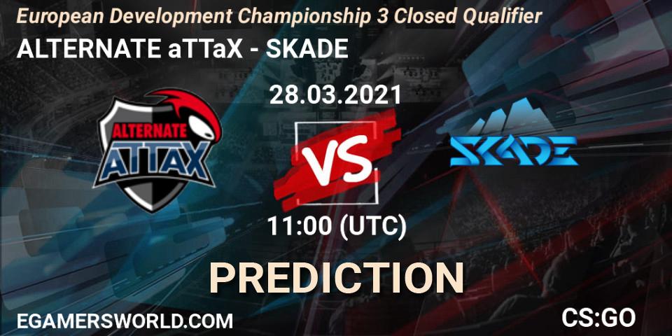 ALTERNATE aTTaX vs SKADE: Betting TIp, Match Prediction. 28.03.2021 at 11:00. Counter-Strike (CS2), European Development Championship 3 Closed Qualifier