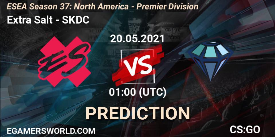 Extra Salt vs SKDC: Betting TIp, Match Prediction. 20.05.21. CS2 (CS:GO), ESEA Season 37: North America - Premier Division