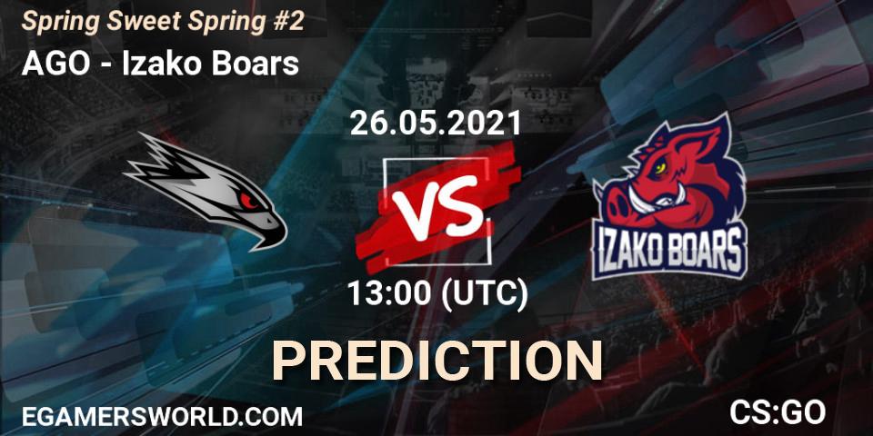 AGO vs Izako Boars: Betting TIp, Match Prediction. 26.05.21. CS2 (CS:GO), Spring Sweet Spring #2