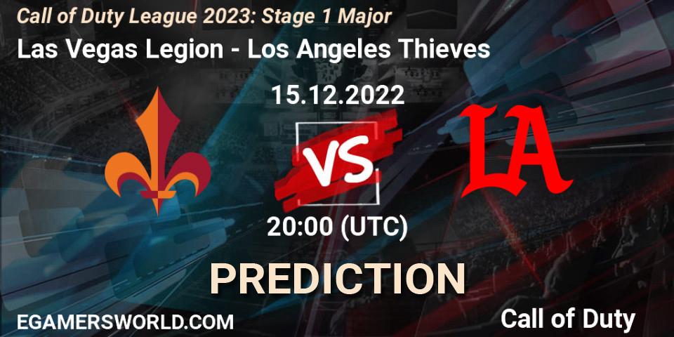 Las Vegas Legion vs Los Angeles Thieves: Betting TIp, Match Prediction. 15.12.2022 at 20:55. Call of Duty, Call of Duty League 2023: Stage 1 Major