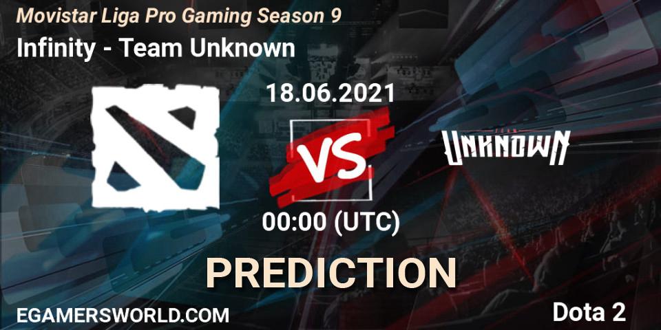 Infinity Esports vs Team Unknown: Betting TIp, Match Prediction. 18.06.21. Dota 2, Movistar Liga Pro Gaming Season 9