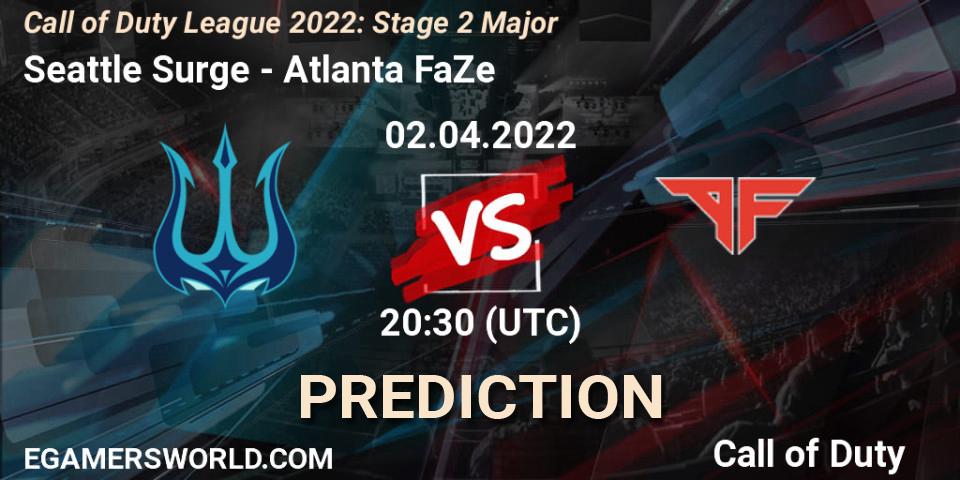 Seattle Surge vs Atlanta FaZe: Betting TIp, Match Prediction. 02.04.22. Call of Duty, Call of Duty League 2022: Stage 2 Major