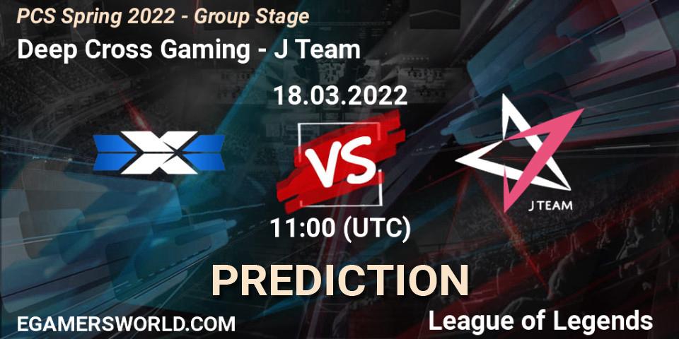 Deep Cross Gaming vs J Team: Betting TIp, Match Prediction. 18.03.22. LoL, PCS Spring 2022 - Group Stage