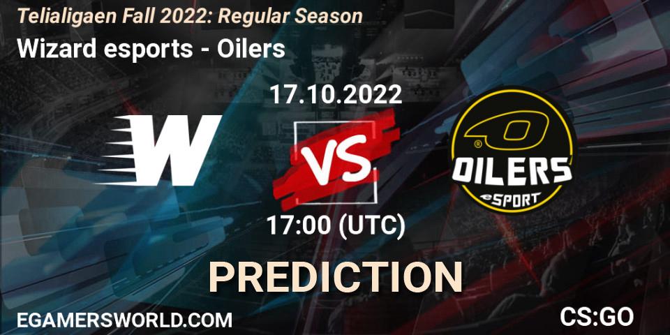 Wizard esports vs Oilers: Betting TIp, Match Prediction. 17.10.2022 at 16:00. Counter-Strike (CS2), Telialigaen Fall 2022: Regular Season