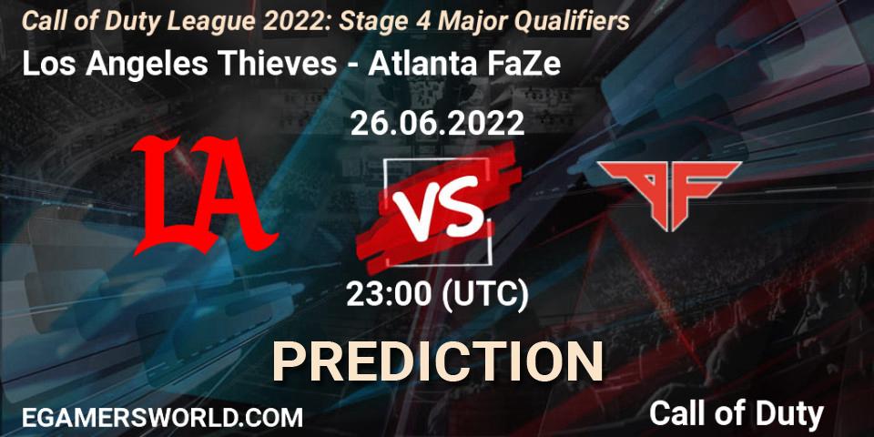 Los Angeles Thieves vs Atlanta FaZe: Betting TIp, Match Prediction. 26.06.2022 at 23:00. Call of Duty, Call of Duty League 2022: Stage 4