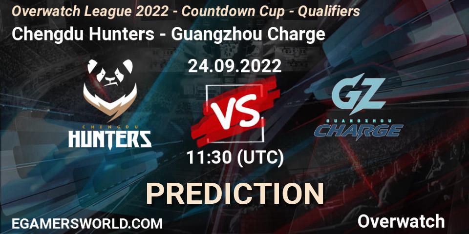 Chengdu Hunters vs Guangzhou Charge: Betting TIp, Match Prediction. 24.09.22. Overwatch, Overwatch League 2022 - Countdown Cup - Qualifiers