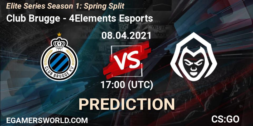 Club Brugge vs 4Elements Esports: Betting TIp, Match Prediction. 08.04.21. CS2 (CS:GO), Elite Series Season 1: Spring Split