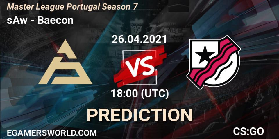 sAw vs Baecon: Betting TIp, Match Prediction. 26.04.21. CS2 (CS:GO), Master League Portugal Season 7